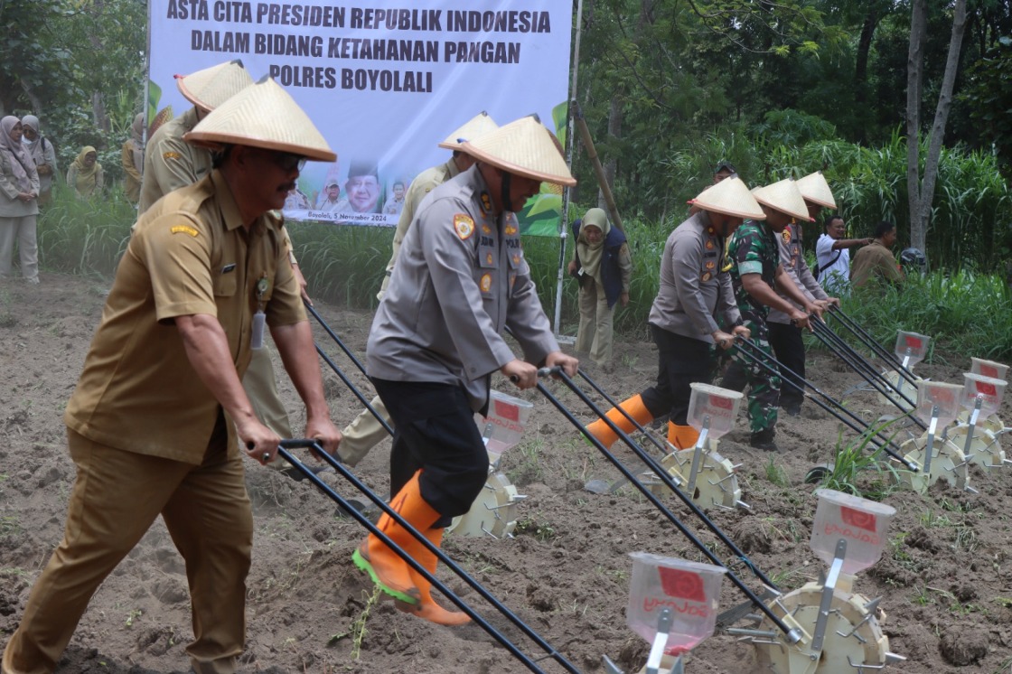Plt. Kapolres Boyolali Pimpin Giat Asta Cita Presiden dalam Ketahanan Pangan.