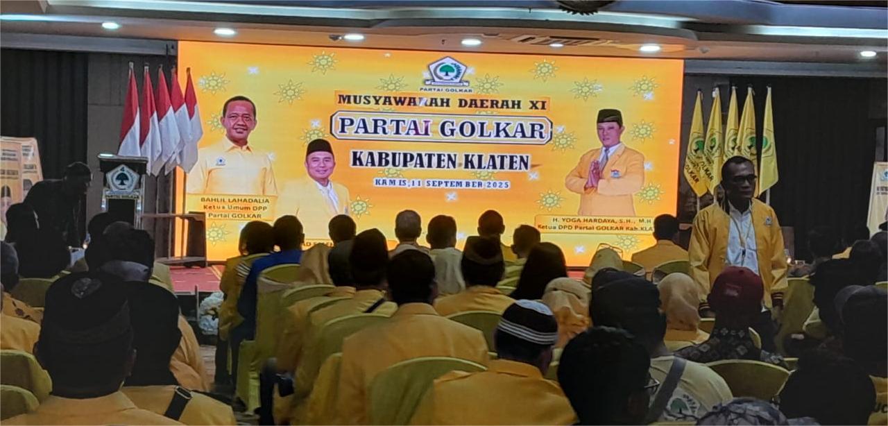 Basuki Effendi Ketua DPD Golkar Klaten Yang Baru.